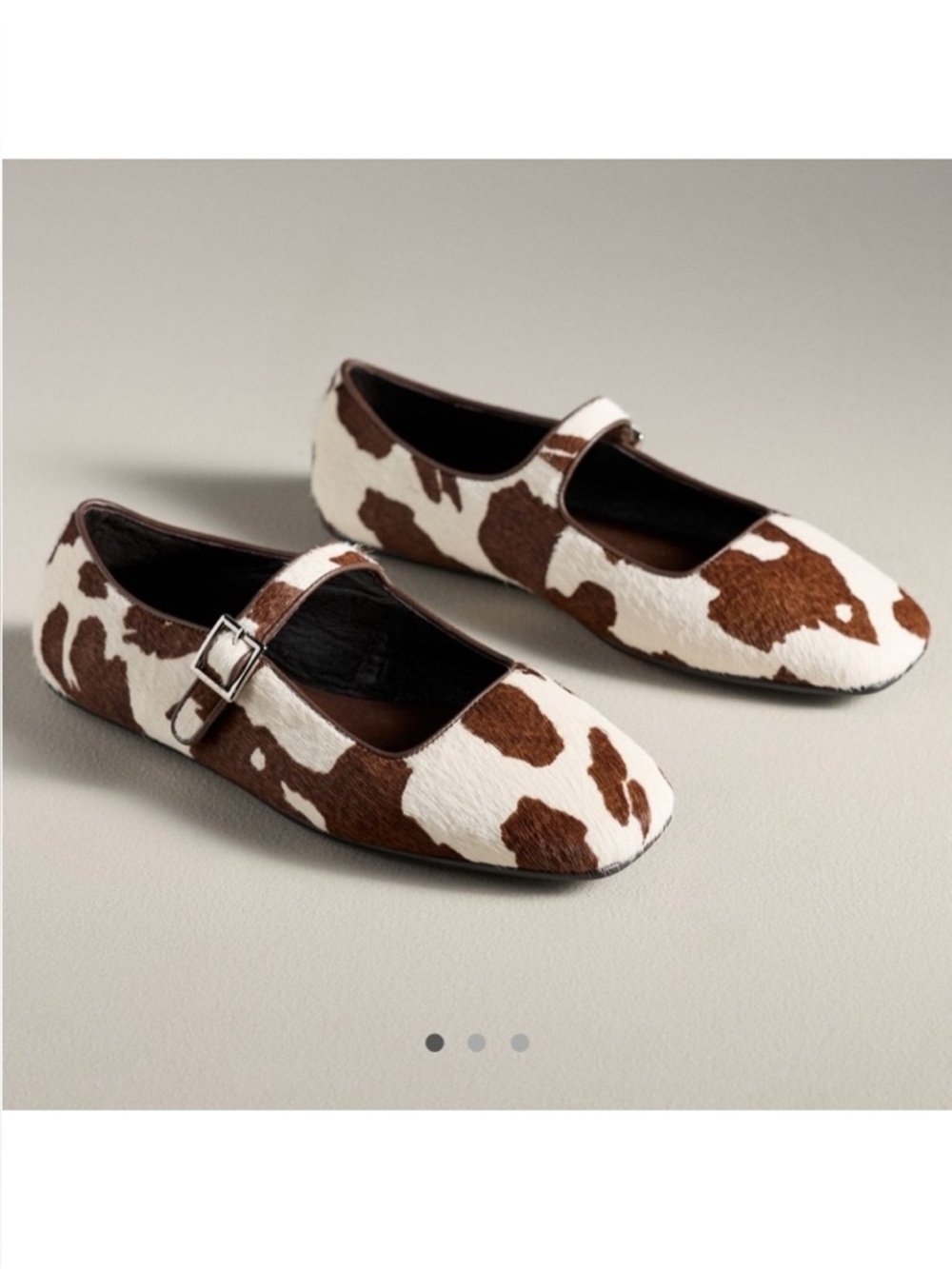 Like NEW Jeffrey Campbell Elise cow print Mary Janes